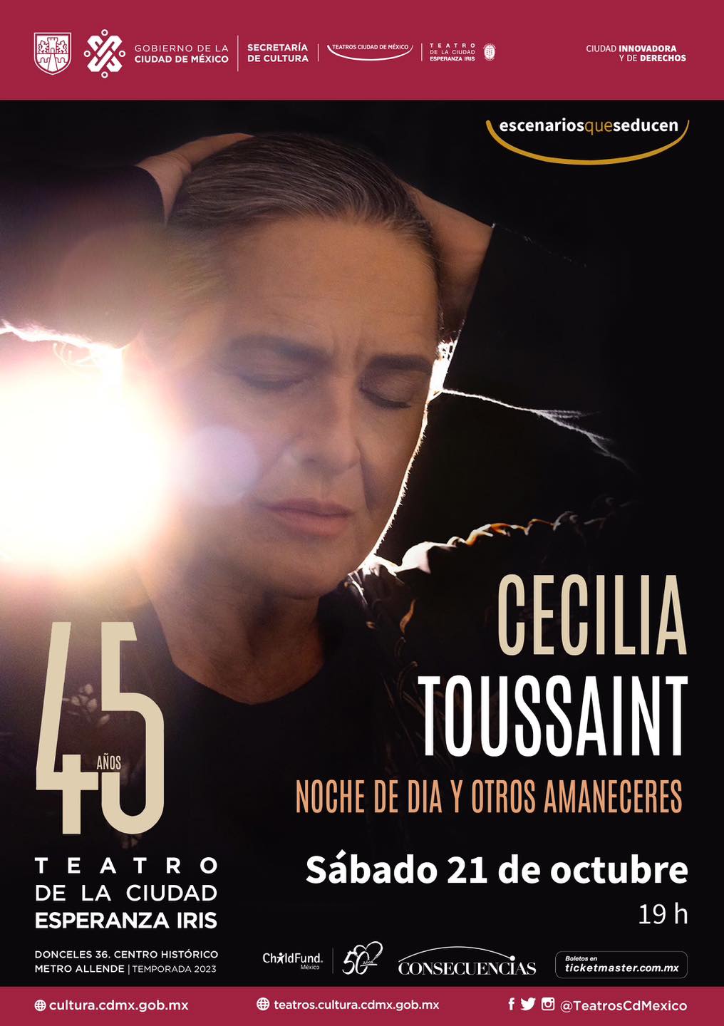 Cecilia Toussaint celebra 45 años de carrera con un concierto en vivo ...